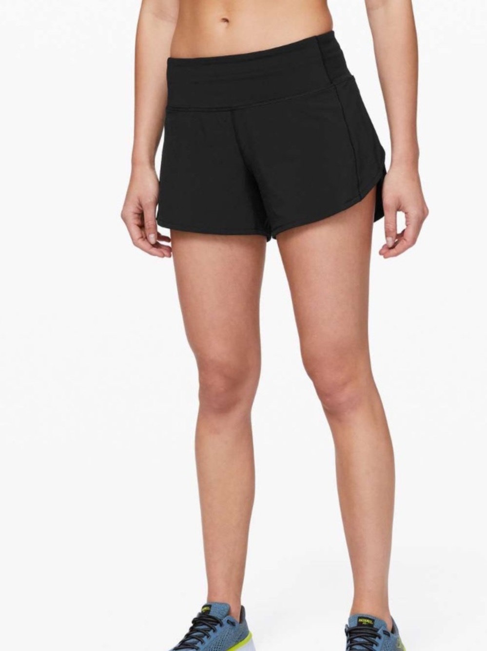 Lululemon Speed Up Short Long *4" Updated Fit Black size 8